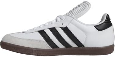 Adidas Samba Scarpe da ginnastica classiche da uomo, alla moda, Bianco (bianco, nero, bianco.), 43 1/3 EU