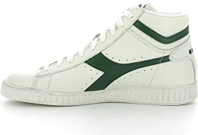 Diadora Game L High Waxed, Sneaker Unisex Adulto, Bianco Verde, 36 EU