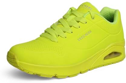 Skechers Uno Stand On Air, Sneaker Uomo, Lime Durabuck Trim, 42 EU