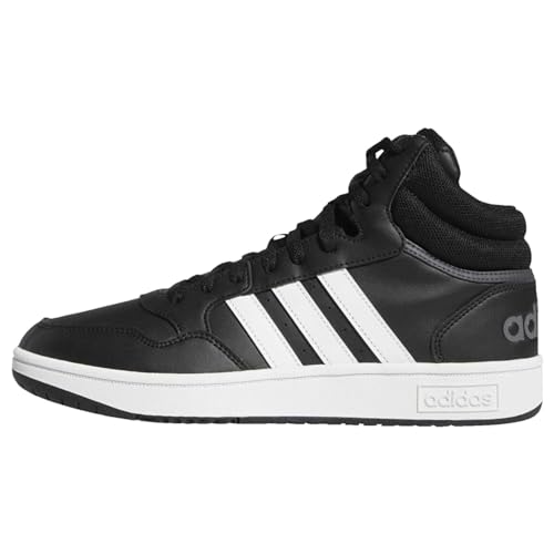 Adidas Hoops 3.0 Mid Classic Vintage Shoes, Sneakers Uomo, Core Black Ftwr White Grey Six, 46 EU