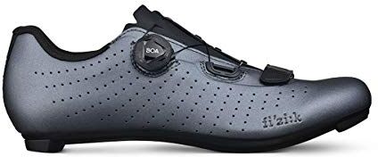 Fizik Overcurve R5, Scarpe da Ciclista Unisex Adulto, Grigio Metallico/Nero, 48