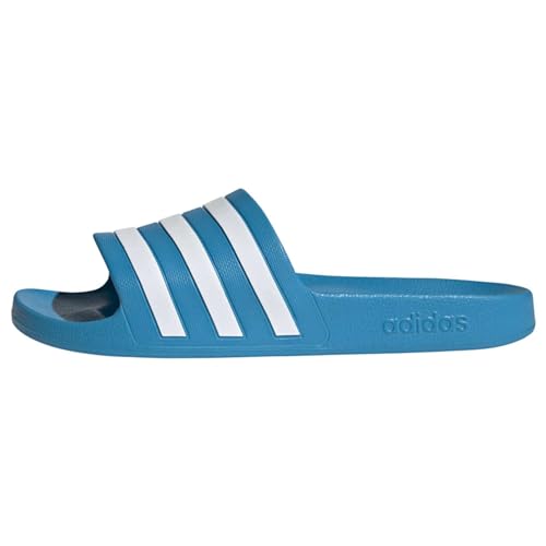 Adidas Adilette Aqua Slides, Unisex-Adulto, Solar Blue Ftwr White Solar Blue, 42 EU