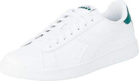 Diadora TORNEO, Scarpe da Ginnastica Unisex-Adulto, White/Galapagos Green, 39 EU