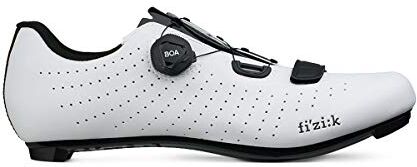 Fizik Overcurve R5, Scarpe da Ciclista Unisex Adulto, Bianco/Nero, 42