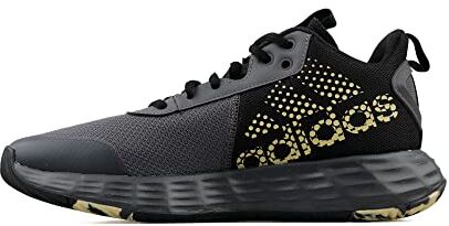 Adidas Ownthegame Shoes, Scarpe da Basket Uomo, Grey Five Matte Gold Core Black, 44 EU