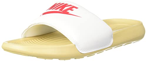 Nike Victori One, Scarpe da Spiaggia e Piscina Uomo, Bianco Summit White University Red Sesame, 40 EU