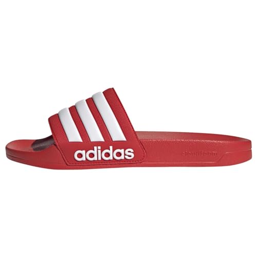 Adidas Adilette Shower Slides, Infradito Unisex-Adulto, Vivid Red Ftwr White Vivid Red, 48 2/3 EU