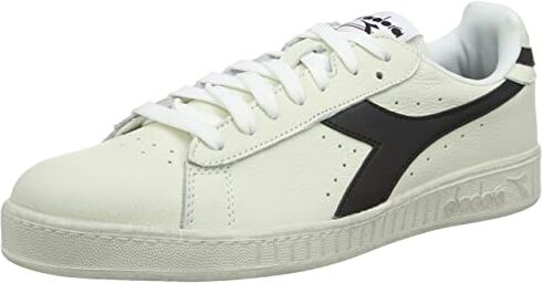 Diadora Game L Low Waxed, Sneaker Unisex Adulto, White Black, 42.5 EU