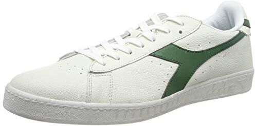 Diadora Game L Low Waxed, Sneaker Unisex Adulto, Bianco Verde White Green, 41 EU