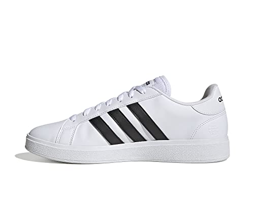 Adidas Grand Court, Sneakers Uomo, Bianco Ftwr White Core Black Ftwr White, 43 1/3 EU