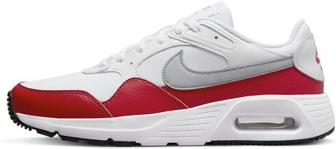 Nike SC, Sneaker Uomo, White/Wolf Grey-University Red-Black, 42 EU