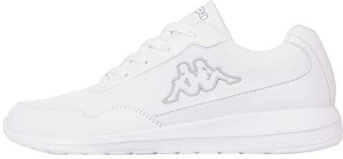 Kappa Follow Oc Xl Scarpe da Ginnastica Basse Unisex Adulto, Bianco (white/grey), 47 EU