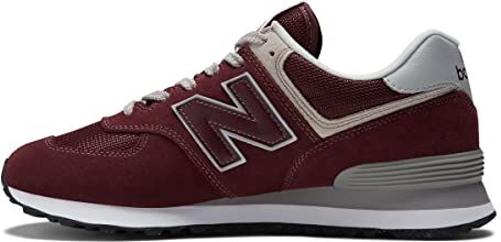 New Balance NB 574, Sneakers Uomo, Rosso Burgundy Evm, 43 EU Larga