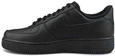 Nike Air Force 1 '07, Scarpe Uomo, Triple Black, 42.5 EU