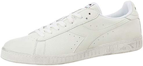 Diadora Game L Low Waxed, Sneaker Unisex Adulto, White C6180, 45 EU