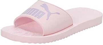 Puma Unisex Adults' Fashion Shoes PURECAT Slide Sandal, PEARL PINK-VIVID VIOLET, 43