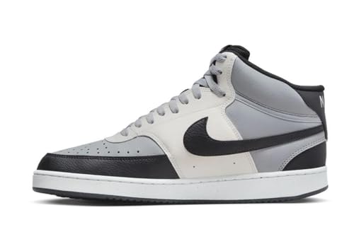 Nike Court Vision Mid Next Nature, Scarpe da Ginnastica Uomo, Lt Smoke Grey Black Sail, 40.5 EU