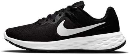 Nike Revolution 6, Scarpe de Gimnastica Uomo, Black White Black Iron Grey, 44.5 EU