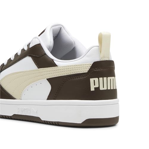 Puma Rebound V6 Low, Scarpe da ginnastica Unisex Adulto, Espresso Brown Alpine Snow  White, 49 EU