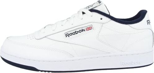 Reebok Club C 85, Sneaker Uomo, Bianco (Int-White/Navy), 40 EU