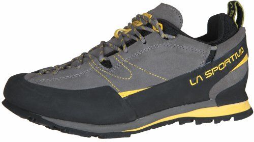 LA SPORTIVA Boulder X, Stivali da Escursionismo Unisex-Adulto, Multicolore (Grey/Yellow 000), 43.5 EU