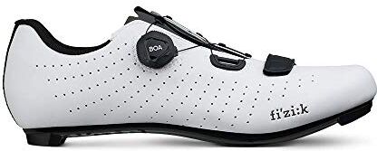 Fizik Tempo R5 Overcurve Scarpe da Ciclismo da Uomo, Colore: Bianco e Nero, Taglia 44-44, Bianco e Nero, 46 EU