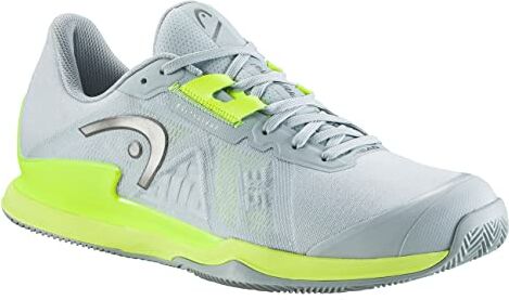 Head Sprint Pro 3.5 Clay Scarpe da Tennis, Uomo, Grigio/Giallo, 46.5 EU