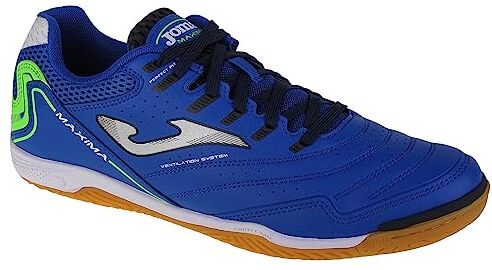 Joma Sport Scarpe da Calcio Sala per Adulti Maxima 2304 Blu Uomo, Taglia Calzature 45