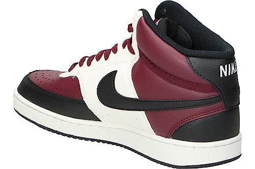 Nike Court Vision Mid NN, Sneaker Uomo, Dark Beetroot/Black-Sail, 41 EU