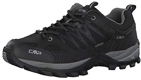 CMP MAN RIGEL LOW TREKKING SHOE WP, Scarpe da Trekking Uomo, Nero-Grey, 49 EU