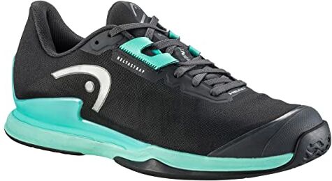 Head Sprint Pro 3.5 Scarpe da Tennis, Uomo, Nero (Turchese), 46 EU