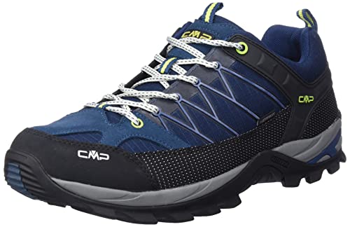 CMP RIGEL LOW TREKKING SHOES WP, Scarpe da Trekking Uomo, Cosmo-Plutone, 46 EU