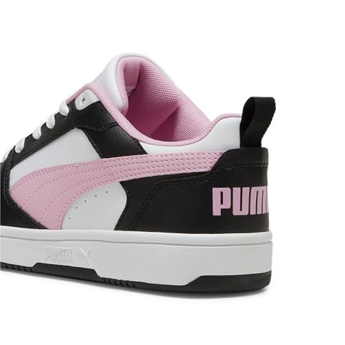Puma Unisex Rebound V6 Low Scarpe da ginnastica, Black Pink Lilac White, 40 EU