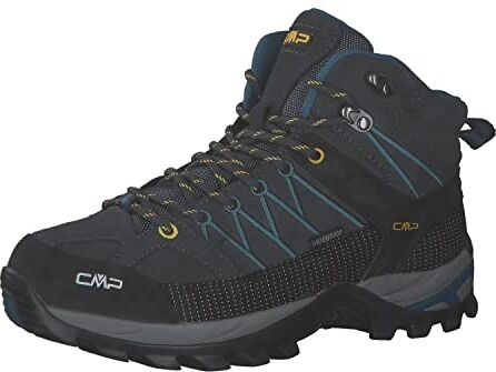 CMP RIGEL MID TREKKING SHOES WP, Scarpe da Trekking Uomo, Antracite-Deep Lake, 45 EU