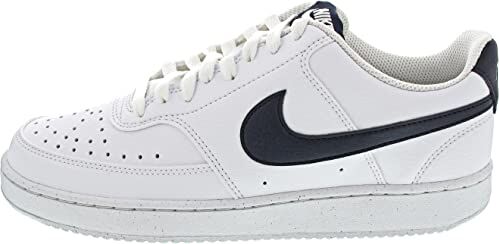 Nike Court Vision Low Next Nature, Sneaker Uomo, White Midnight Navy, 47 EU