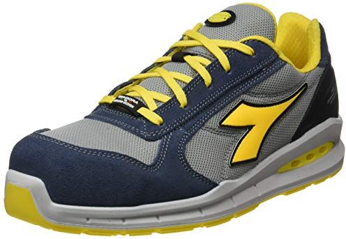 Diadora Run Net Airbox Low S1P Src Scarpa di Sicurezza Uomo, Blu (Blue Cosmos/Moon Rock Gray), 45 EU