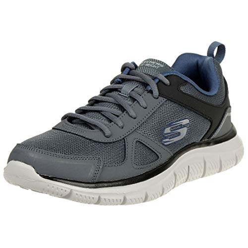 Skechers Track Scloric, Sneaker, Uomo, Grigio Charcoal Black, 42 EU