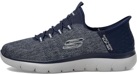 Skechers Summits Key Pace, Sneaker Uomo, Maglia Blu Navy, 42 EU