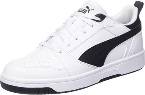 Puma Unisex Rebound V6 Low Scarpe da ginnastica,  White  Black  Black, 38 EU