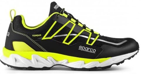 Sparco Torque Scarpe Occupational Senza Puntale Senza Lamina O1 Sra Nero-Giallo Fluo