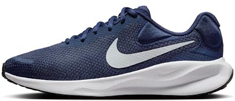 Nike Fb2207 Revolution 7 Uomo, Midnight Navy, Pure Platinum-Black-White EU 41