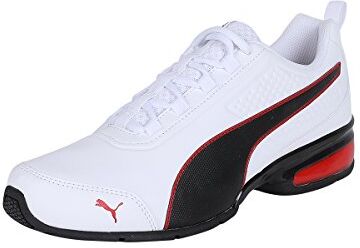 Puma Unisex Adults Leader Vt Sl Road Running Shoes,  White- Black-Flame Scarlet, 39 EU