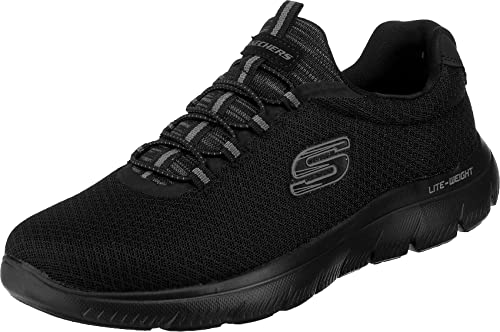 Skechers Summits, Scarpe da ginnastica Uomo, Black Mesh Trim, 43 EU