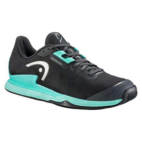 Head Sprint Pro 3.5 Clay Scarpe da Tennis, Uomo, Nero (Turchese), 38.5 EU