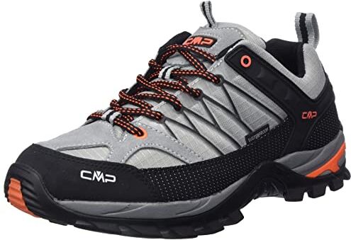 CMP RIGEL LOW TREKKING SHOES WP, Scarpe da Trekking Uomo, Cemento-Nero, 39 EU