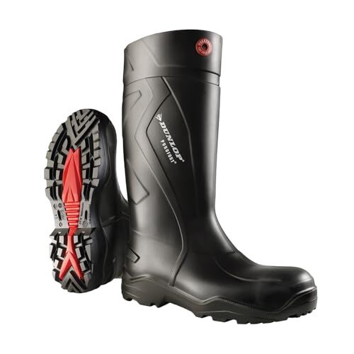 Dunlop Purofort+ Full Safety Stivali di gomma, nero, EU 39