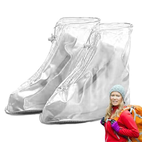 Aizuoni Copriscarpe per stivali,Protezione per la copertura delle scarpe impermeabili   Protezione per scarponi da neve con galosce antipioggia antiscivolo per arrampicata sportiva