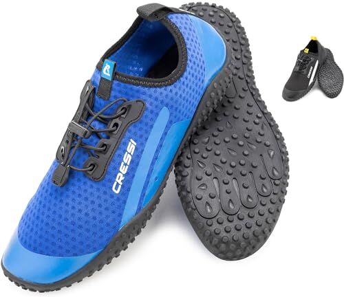 Cressi Sonar Shoes Scarpa Sportiva uso Acquatico Realizzata in Tessuto Microforato, Blu/Azzurro, 40 EU, Unisex Adulto