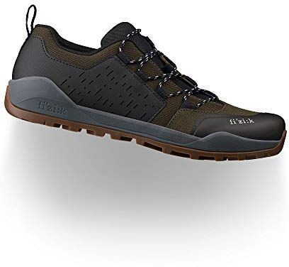 Fizik Terra Ergolace X2, Scarpe da Ciclista Unisex Adulto, Oliva e Caramello, 46