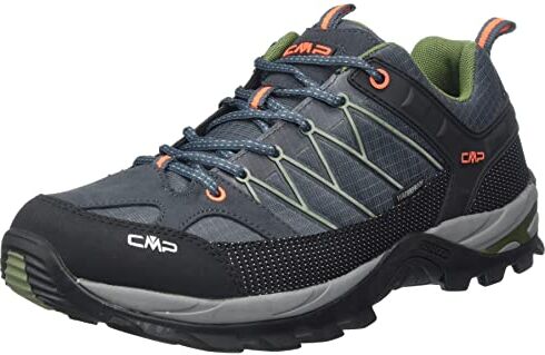 CMP RIGEL LOW TREKKING SHOES WP, Scarpe da Trekking Uomo, Antracite-Torba, 47 EU